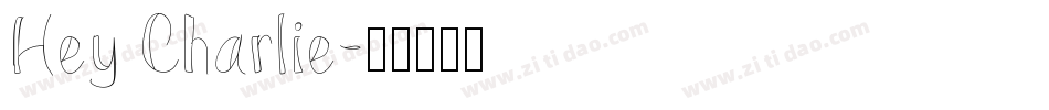 Hey Charlie字体转换